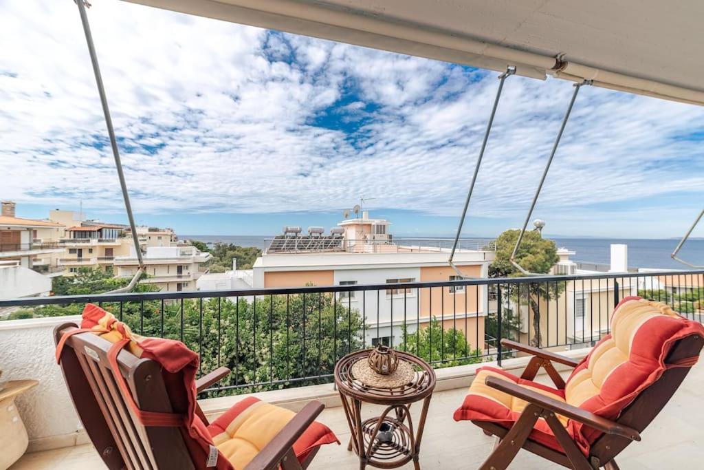 Seaside Escape Apartment Saronida ภายนอก รูปภาพ